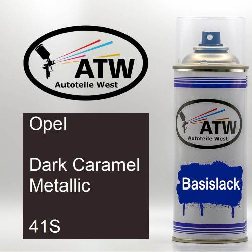 Opel, Dark Caramel Metallic, 41S: 400ml Sprühdose, von ATW Autoteile West.